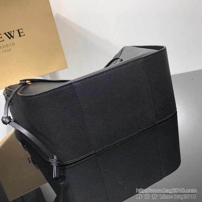 LOEWE羅意威 最新爆款 羅家Hammock系列 荔枝皮拼色 百搭款 小牛皮手提肩背包 0164  jdl1107